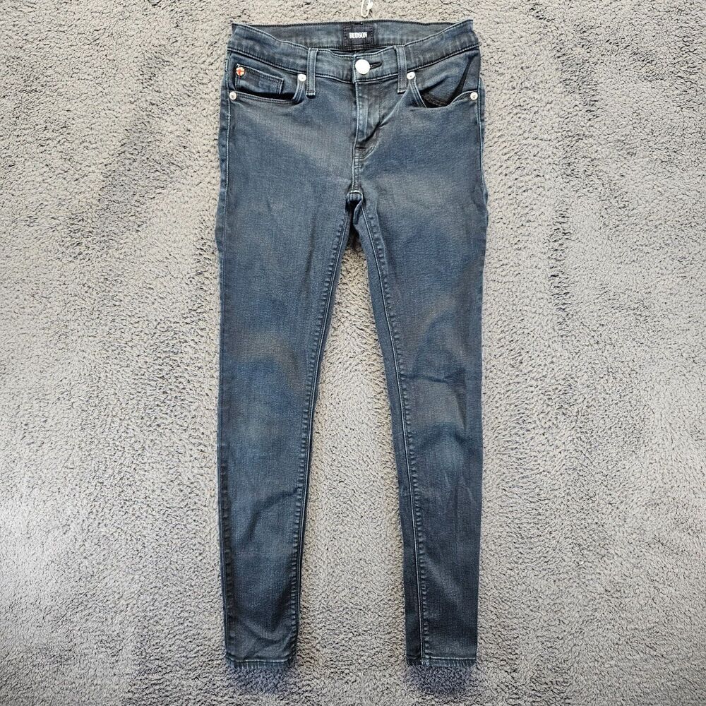 Hudson Jeans Women Size 25 Black Denim Krista Super Skinny